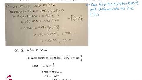 EXT 1 Trigonometric Equations - Auxiliary Angle Exam Style Question