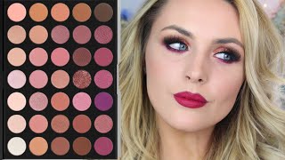 Morphe 35Xo Natural Flirt Artistry Palette Swatches & Makeup Look