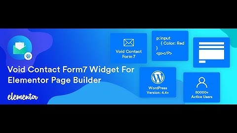 Contact form 7 Elementor widget Update! Free!