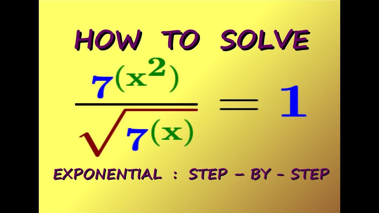 [ MATH OLYMPIAD - ALGEBRA ] HOW TO SOLVE this EXPONENTIAL EQUATION ...