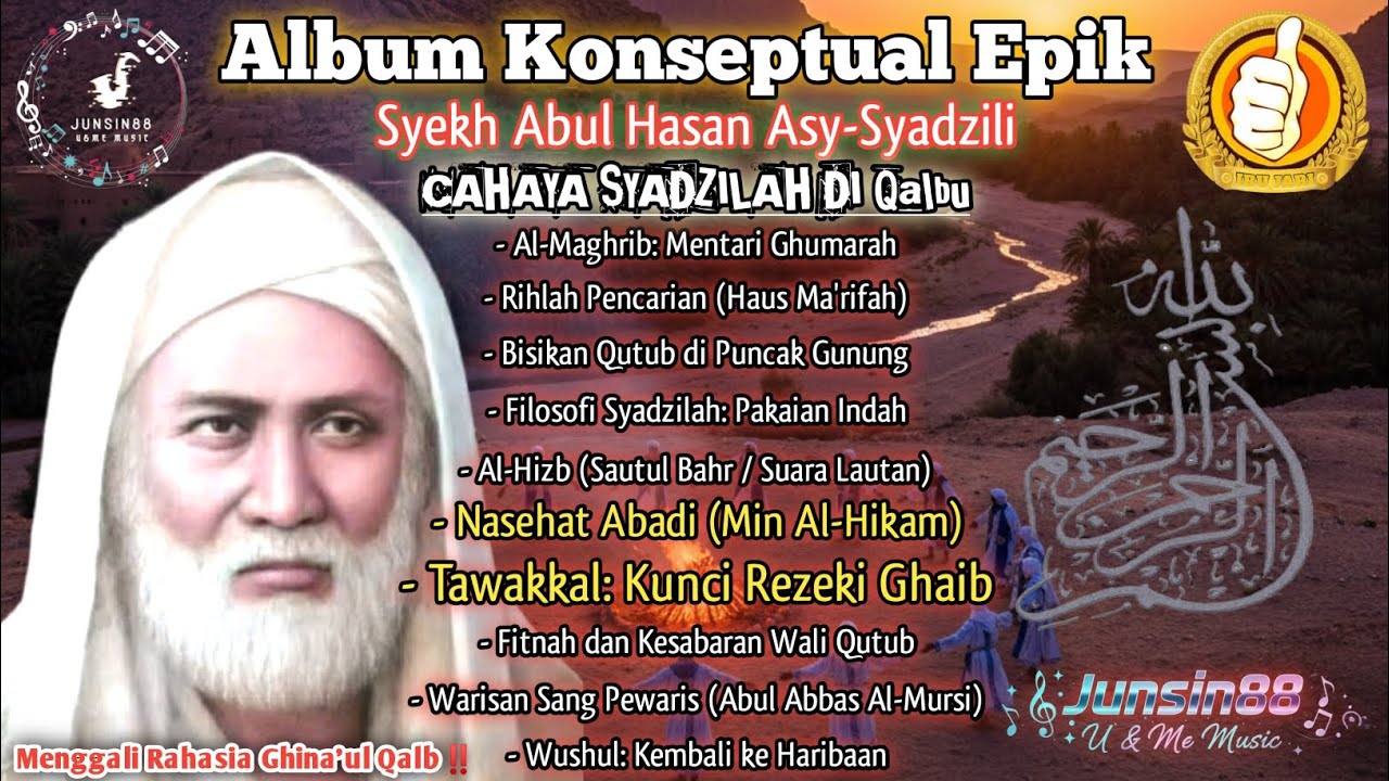 Menggali Rahasia Ghina'ul Qalb! CAHAYA SYADZILAH DI QALBU | Lagu Sufi Terbaru Syekh Asy-Syadzili ❤️