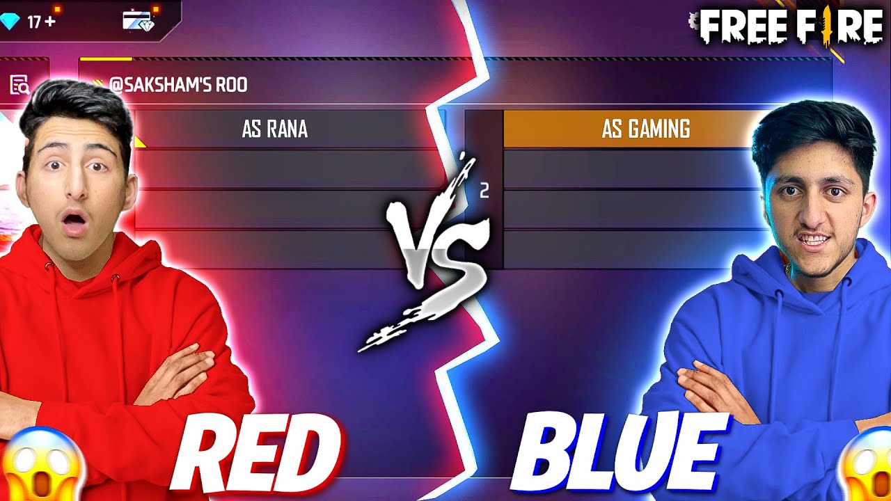 Rad Vs Blue Colours Battle In Free fire   Garena Free Fire