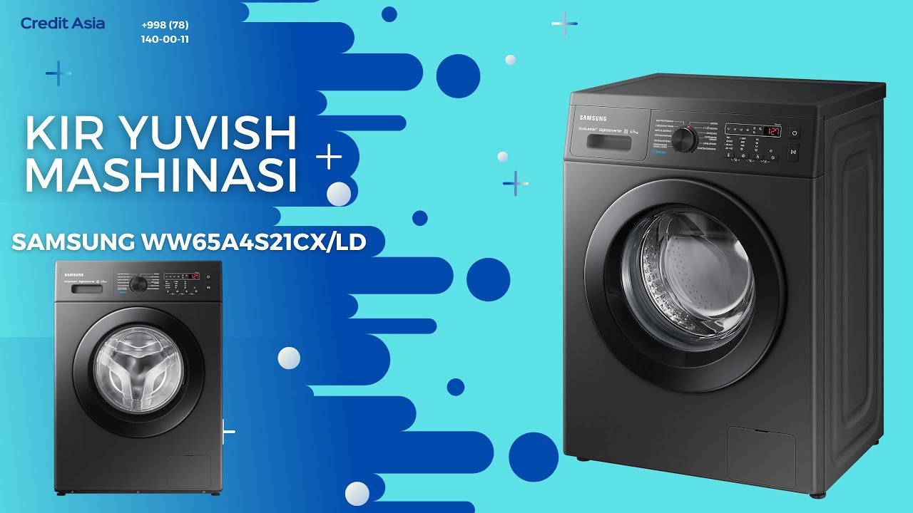 114 Стиральная машина Samsung WW65A4S21CX/LD - YouTube