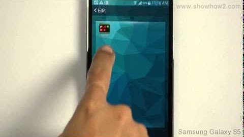 Samsung Galaxy S5 - Remove Folders