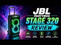 JBL PartyBox Stage 320 Review | Ultimate Party Speaker with Massive Bass & Light Show