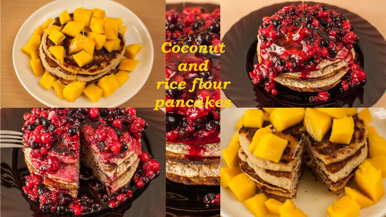 Coconut and rice flour pancakes 