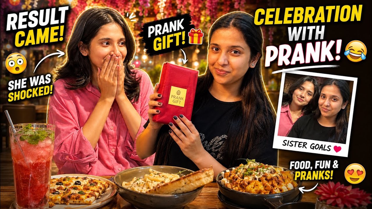Prank surprise for sister | Result Gift | Amna Adrees #vlog #amnaadrees #funny #viral 