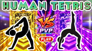 Human Tetris Pvp Battle 1 Vs 1 Nobody Survives All 8 Minutes Immersive Interactive Warm-Up