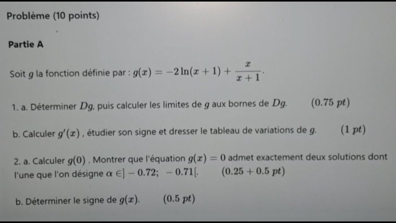 Correction BAC | EPREUVE DE MATHS - YouTube