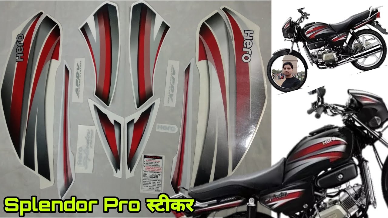 splendor pro black red