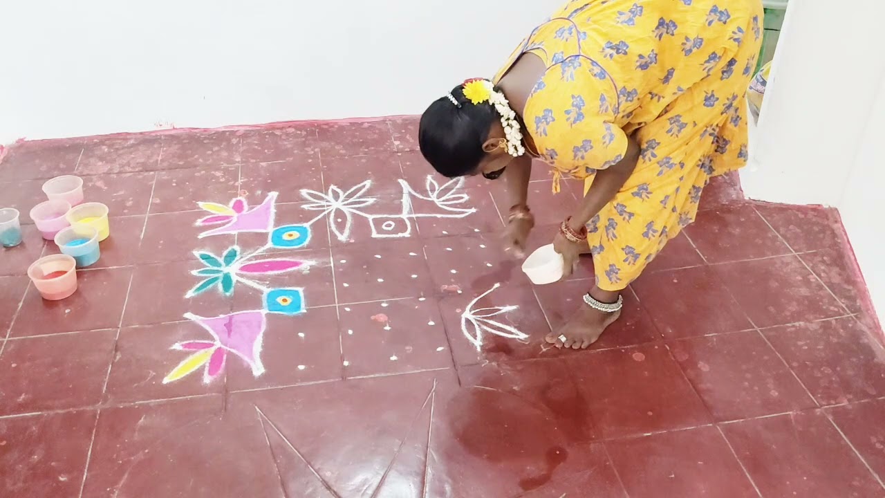 🌺🌼fullvideodaily#Munieswari-7#designs#9#9#நேர்புள்ளிkolam#videos#