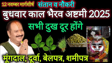 12 नवम्बर संतान की परेशानियाँ दूर करने का काल भैरव उपाय | बुधवार काल भैरव अष्टमी | Pradeep Mishra |