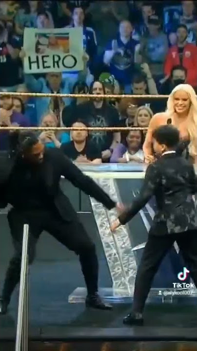 JTG and Shad's Son Doing The Cryme Tyme Handshake! #ThankYouShad #wwehof #WrestleMania #shorts #fyp