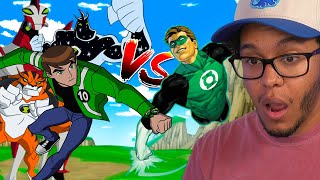 BEN 10 vs GREEN LANTERN Fan Animation Who Winning This Fight? (Reaction)
