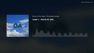 Annie V. - March 18, 2026.