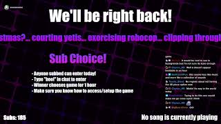 Sub choice over on Twitch! Lets see what garbage yall have!