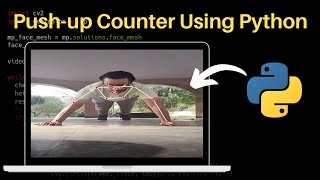 Push-up counter using Mediapipe python screenshot 2