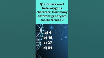 CSIR NET Lifescience practice question 6 | GATE BT and XL | DBT | ICMR | Quiz question | #shorts