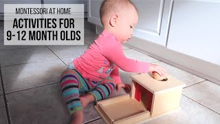 MONTESSORI AT HOME: Activities for Babies 912 Months