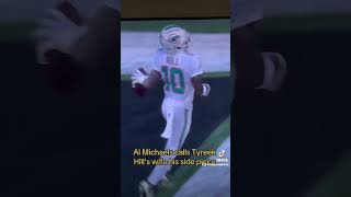 Al Michaels calls #tyreekhill wife his side piece  #miami #dolphins #nfl #thanksgiving #football Content