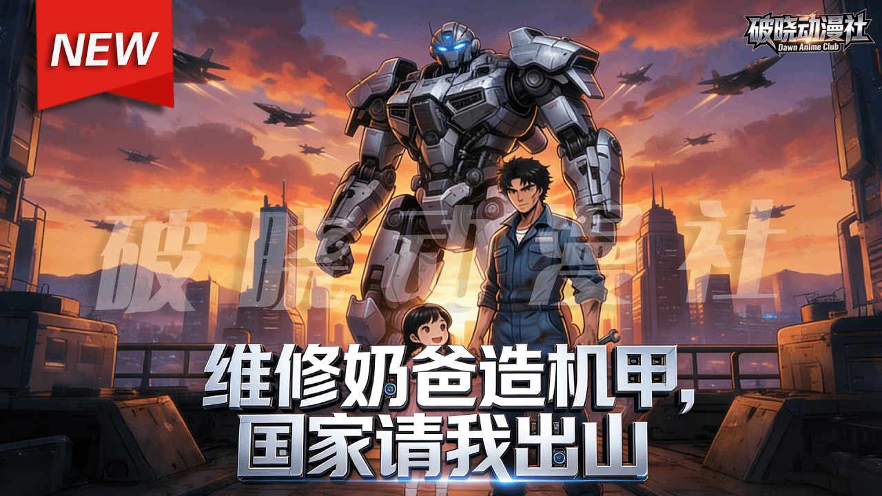 MULTISUB📢新番上线《维修奶爸造机甲，国家请我出山》第1~61集丨拥有“电磁系统”的穿越者路少秋，为给女儿更好生活打造机甲“高达”，却因女儿偷开引发骚动，被军方发掘。#漫剧 #破晓动漫社