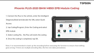Quick and Easy Operation Tutorial on 2020 BMW M850i EPB Module Coding screenshot 3