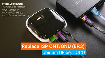 Replace ISP ONT/ONU - Ubiquiti UFiber LOCO - Overview & Configuration