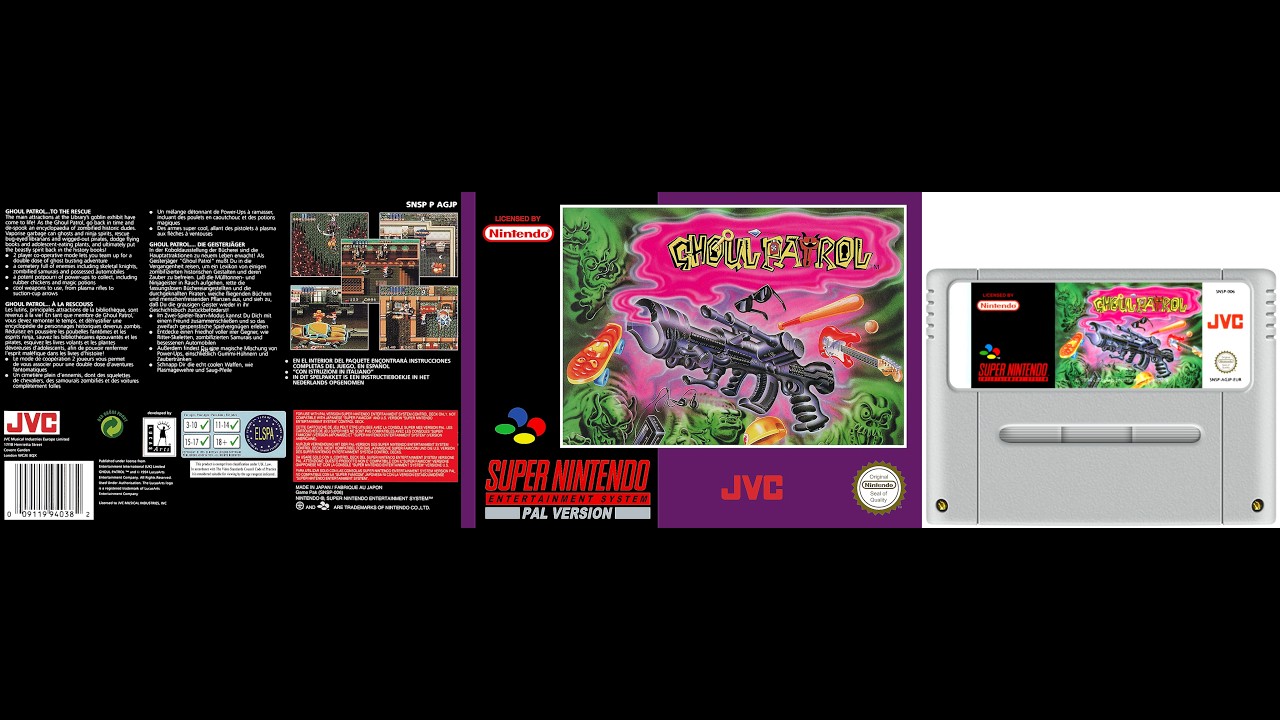 Ghoul Patrol (1994, SNES) - Full Playthrough [No Commentary Archive]