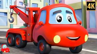 wheels tow truck learning videos kids little red car