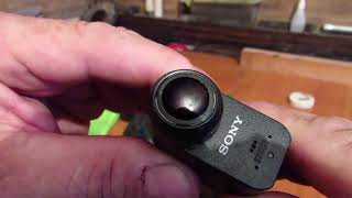 Полировка объектива экшн камеры SONY AS50