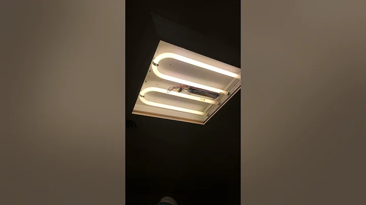 How to change u shape light bulb fluorescent to led