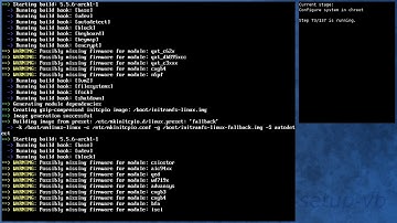 Arch Linux installation recording to kernel 5.5.7-arch1-1 (testing)