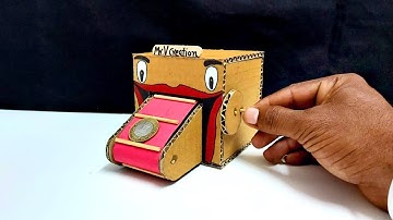 Saving Coin Bank - How to Make a Box Eating Coin