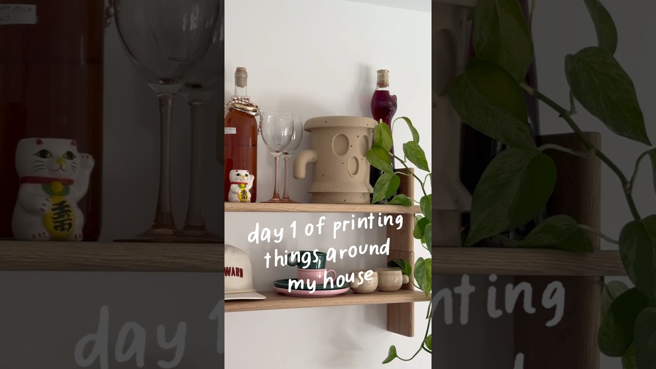 day 1 of printing things around my house & day 1 of creating YouTube shorts ✨ 