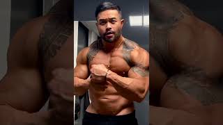 Thailand American Bodybuilder Muscle Flexing #8