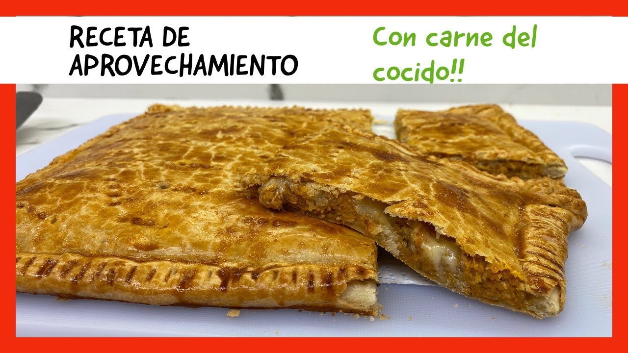 COCINA DE APROVECHAMIENTO | EMPANADA CON CARNE DEL COCIDO| FÁCIL Y AHORRANDO TIEMPO
