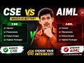 CSE vs AIML 🔥 Placements, Packages &amp; Future Scope | Which is Better?#cse#aiml#btech#engineeringlife 