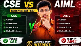 CSE vs AIML 🔥 Placements, Packages & Future Scope | Which is Better?#cse#aiml#btech#engineeringlife