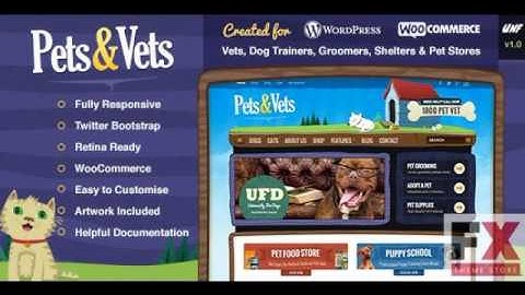 Preview Pets and Vets - WordPress and WooCommerce TForest