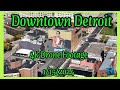 Downtown detroit soars in 4k a skyline symphony from above  drone footage 4k