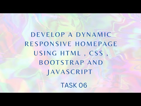 Web Project Task 06 | 1st year | 1st semester | Java Institute |#html #css #javascript #bootstrap