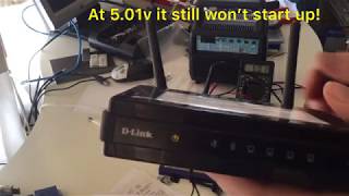 Router Drama (1): Solar WiFi DLink DIR-615 (OpenWRT) on LM317 DC-DC power conversion.