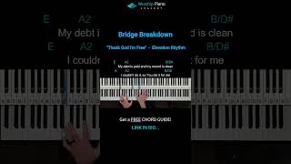 Bridge Piano Chords | Thank God Im Free | Elevation Rhythm