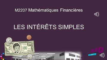 Cours de mathématiques financières : les intérêts simples