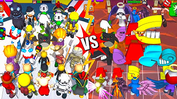 Rainbow Piggy End Chapter Vs Color Monster Alphabet Friends ⭐ Merge Simulator Battles