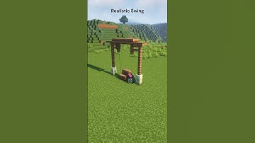 Build an Amazing Realistic swing In Minecraft  | #minecraft #shorts