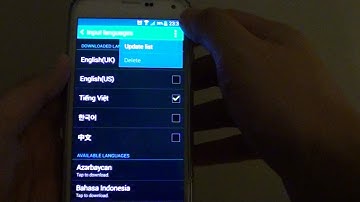 Samsung Galaxy S5: How to Delete Downloaded Input Languages