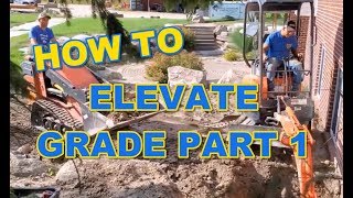 How to Elevate Your Grade to Eliminate Residential Yard Drainage Problems -  Part 1/2