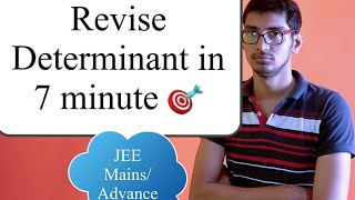 Revise Complete Determinant only in 7 minute  | Arpit Singh