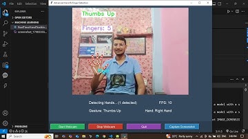 AI-Based Hand Gesture Recognition Project using Python
